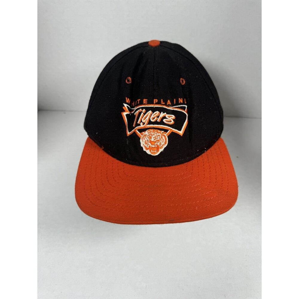 Vintage Baseball Cap Men's Medium Made in USA White Plains Tigers